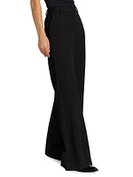 Pilar Mid-Rise Flare Trousers