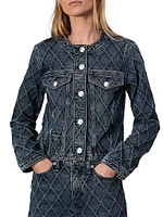 Cora Quilted Denim Jacket