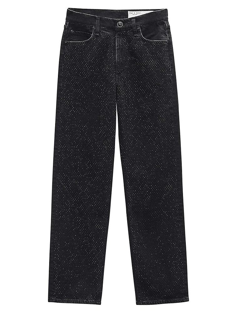 Harlow Jewel Mid-Rise Ankle Jeans