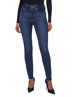 Good Legs Raw Hem Skinny Jeans