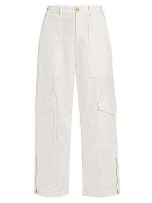 Stretch-Cotton Twill Cargo Pants