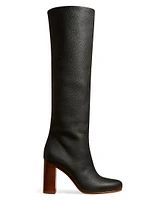 Willow 90MM Leather Knee-High Boots