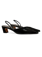 Roosevelt 40MM Leather Slingback Pumps