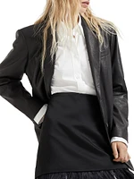 Natural Leather Blazer