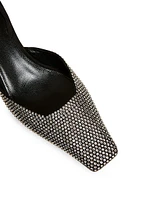 Roosevelt 40MM Crystal-Embellished Slingback Pumps