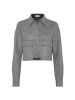 Virgin Wool Double Cloth Outerwear Jacket