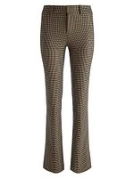 New Olivia Houndstooth Slim Flare Trousers