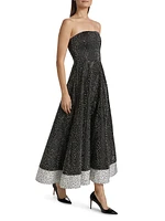 Bijou Crystal Strapless Fit & Flare Gown