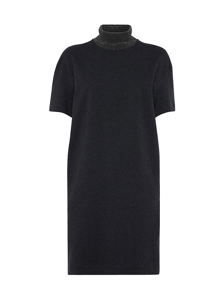 Stretch Cotton Lightweight French Terry Dress