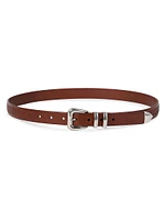 Calfskin Belt with Braided Decoration