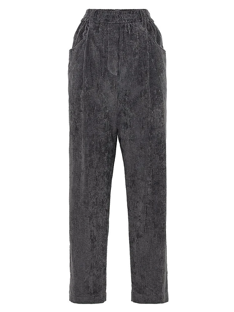 Comfort Cotton Corduroy Baggy Trousers