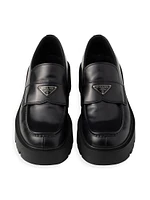 Brushed Leather Loafers