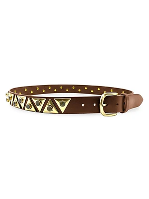 Veliana Embellished Leather Belt