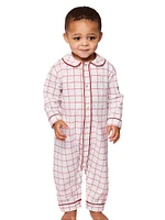 Baby's Garnet Tattersall Cambridge Coveralls