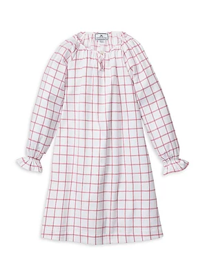 Baby Girl's, Little Girl's & Garnet Tattersall Delphine Nightgown