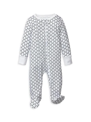 Baby's Nordic Antlers Pima Cotton Footie