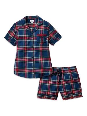 Windsor Tartan 2-Piece Pajama Shorts Set