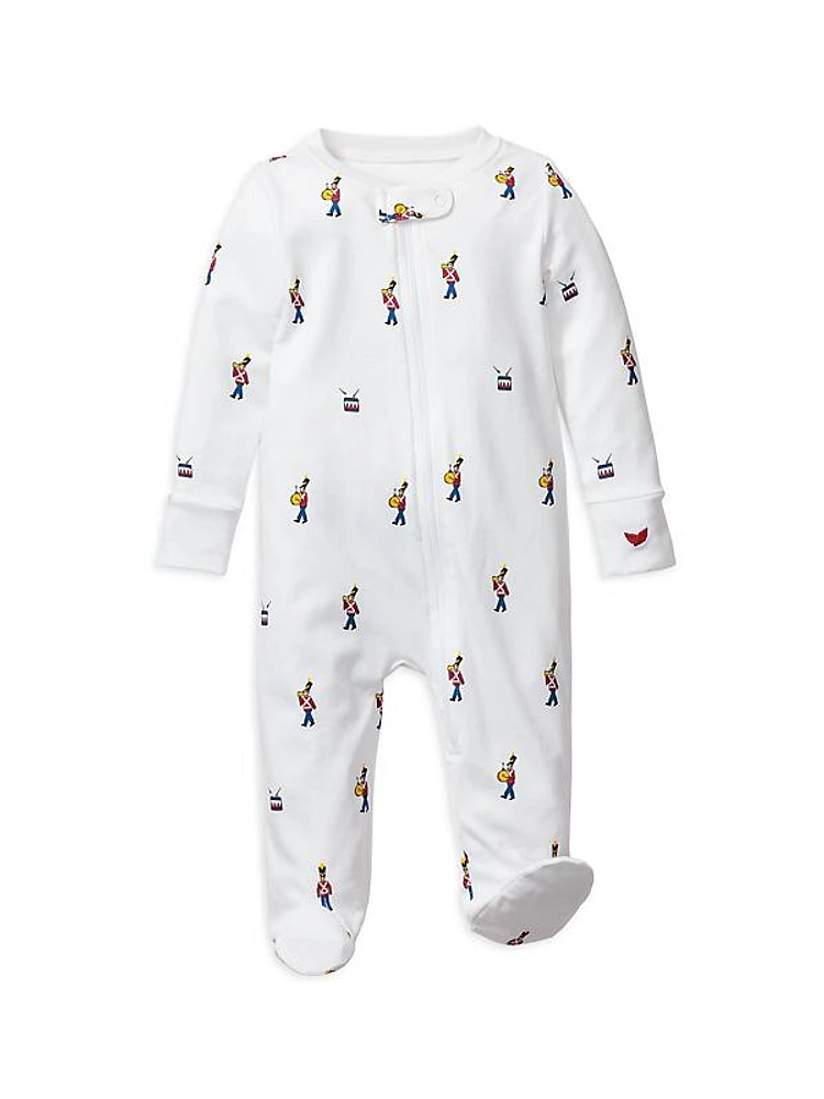 Baby's Toy Soldier Pima Cotton Footie