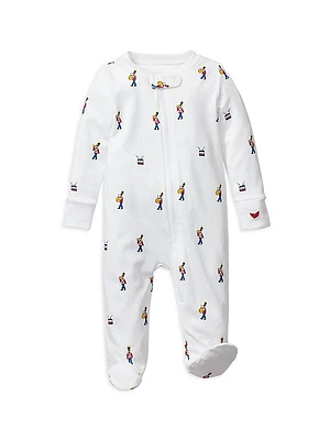 Baby's Toy Soldier Pima Cotton Footie