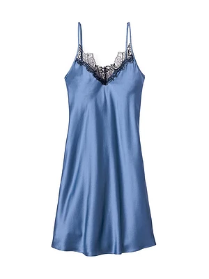 Cosette Mystique Lace & Silk Slip Nightdress