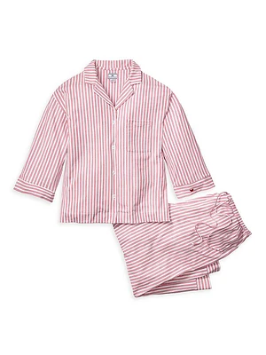 Ticking Stripe Cropped Pajamas