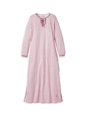 Harlow Striped Cotton Nightgown