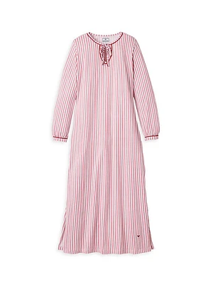Harlow Striped Cotton Nightgown