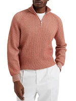 Cashmere Vanisé English Rib Turtleneck Sweater