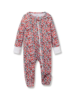 Baby Girl's Fleurs Des Bois Pima Cotton Footie