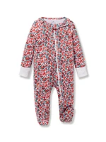Baby Girl's Fleurs Des Bois Pima Cotton Footie