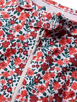 Baby Girl's Fleurs Des Bois Pima Cotton Footie