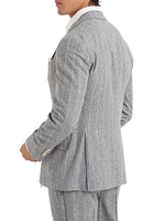 Stripe Flannel Deconstructed Cavallo Blazer