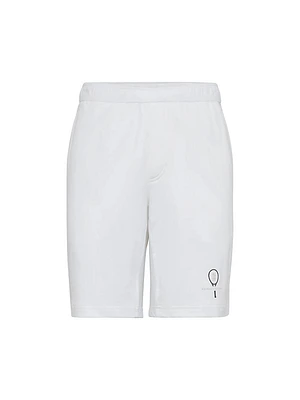 Cotton Interlock Bermuda Shorts with Tennis Logo