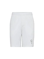 Cotton Interlock Bermuda Shorts with Tennis Logo