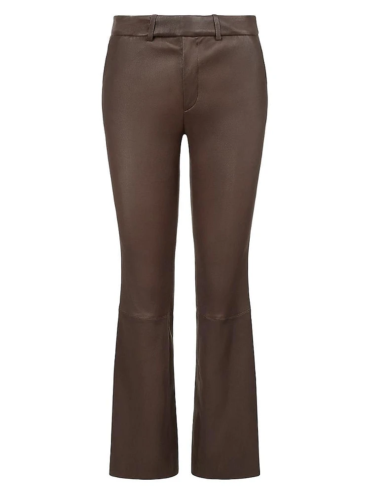 Hanover Leather Slim-Cut Pants