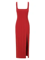 Portrait Scoopneck Maxi Dress