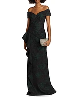 Jacquard Portrait Gown