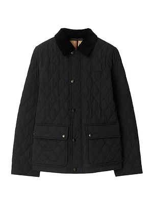 Quilted Collared Coat
