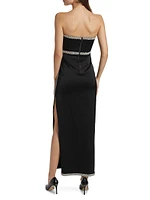 Marilynn Strapless Hi-Slit Gown