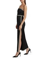 Marilynn Strapless Hi-Slit Gown