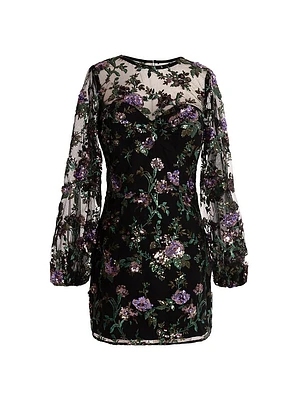Mila Floral Organza Minidress