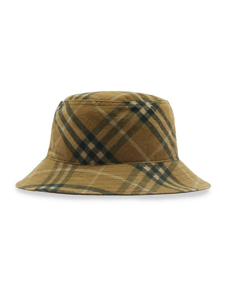 Twill Check Bucket Hat