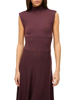 Lafayette Merino-Wool Fit & Flare Midi-Dress