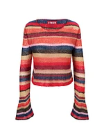 Parker Striped Crop Sweater