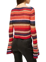 Parker Striped Crop Sweater