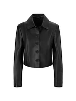 Marino Leather Crop Jacket