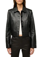 Marino Leather Crop Jacket