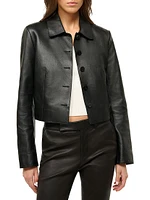 Marino Leather Crop Jacket