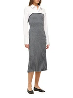 O'Keefe Wool-Blend Midi-Dress