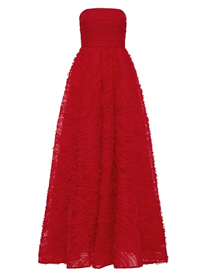 Fernanda Strapless Fit & Flare Gown